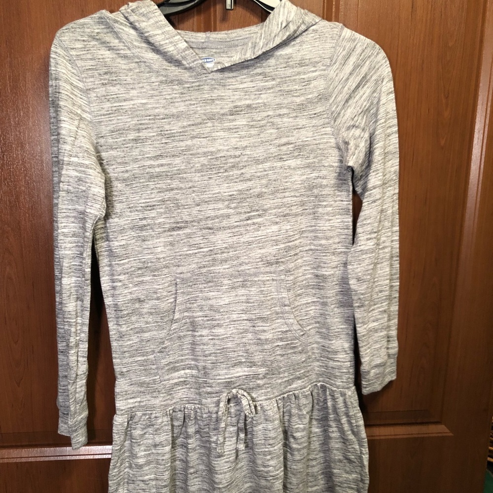 grey speckled dress